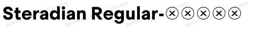 Steradian Regular字体转换